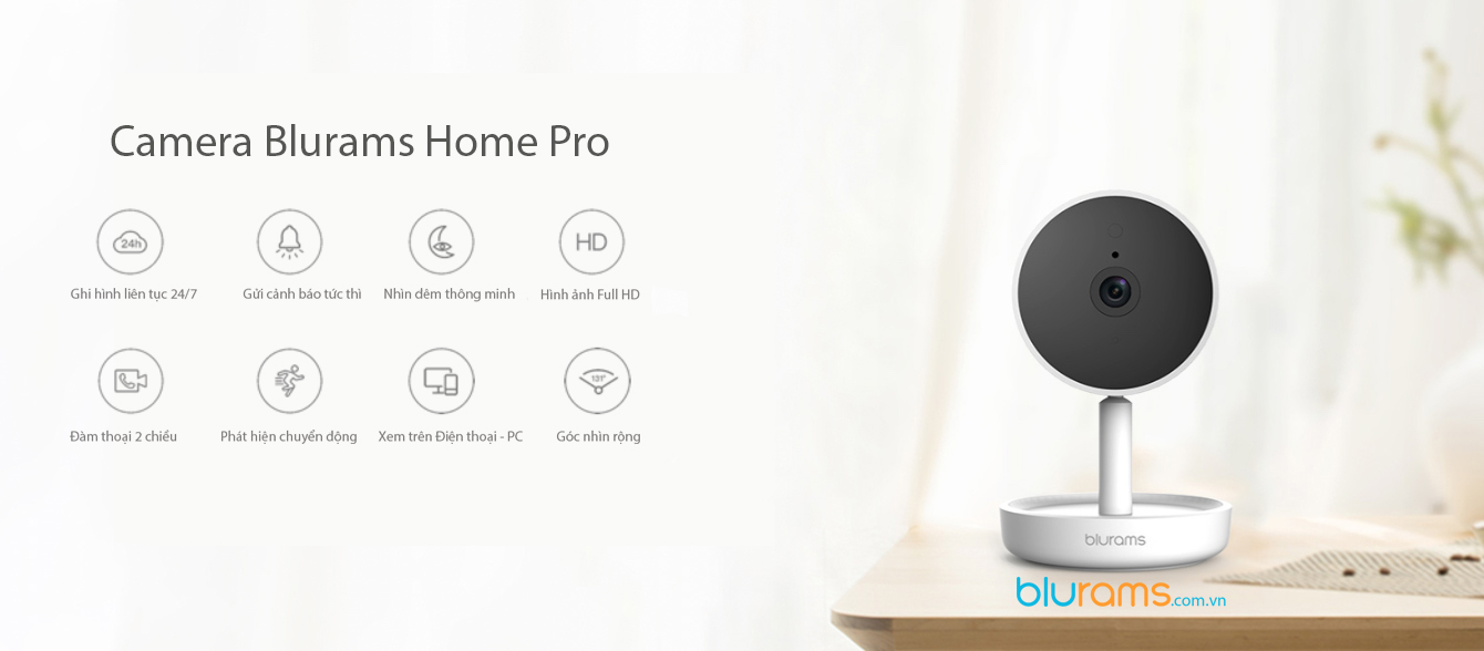 Camera an ninh Blurams Home Pro A10C dòng camera trong nhà hiện đại, nhiều tính năng nổi bật