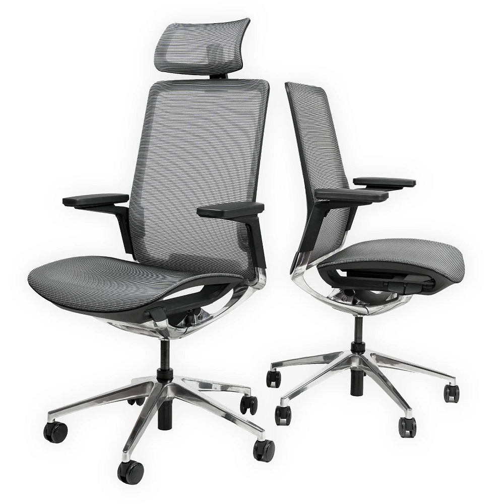 Ghế công thái học HyperWork Sleek (Kim loại bóng) Siêu tùy chỉnh - Bảo hành 2 năm