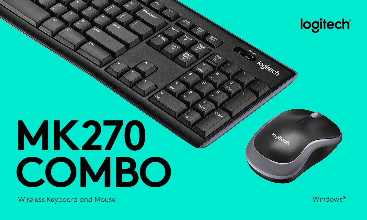 Bộ bàn phím chuột Logitech MK270 Không Dây | CÔNG TY TNHH THƯƠNG ...