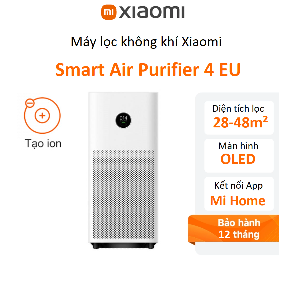 Máy lọc không khí Xiaomi Smart Air Purifier 4 EU  - Chính hãng Digiworld