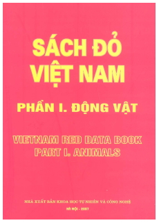 Vietnam Red Data Book Part 1 Animals by Khoa Hoc Tu Nhien Va Cong Nghe - Bookworm Hanoi Vietnam Red Data Book Part 1 Animals by Khoa Hoc Tu Nhien Va Cong Nghe - Bookworm Hanoi