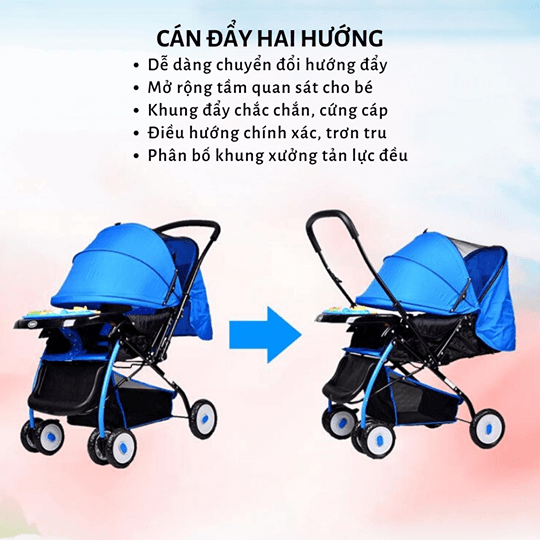 Xe Đẩy Hai Chiều BaoBaoHao BBH-709N