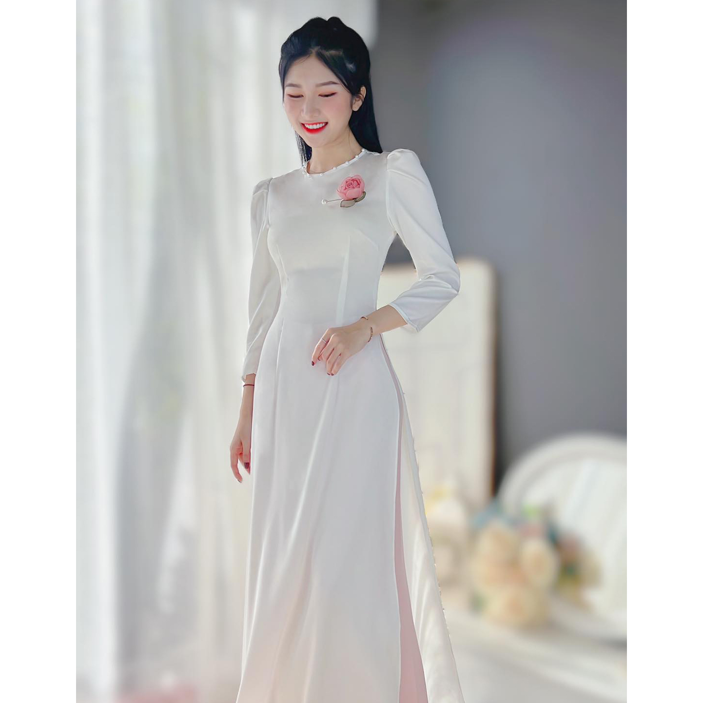 Cập Nhật Xu Hướng Các Mẫu Áo Dài Cấp 3 Đẹp Cho Nữ Sinh 2024