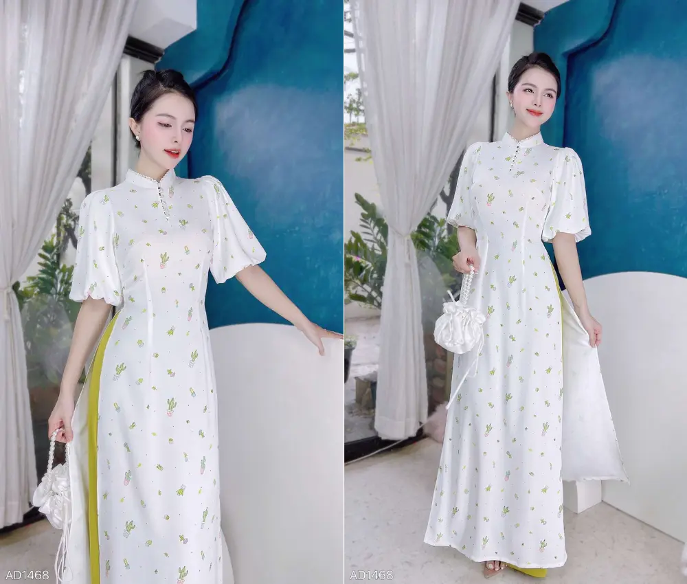 Áo dài chụp tết