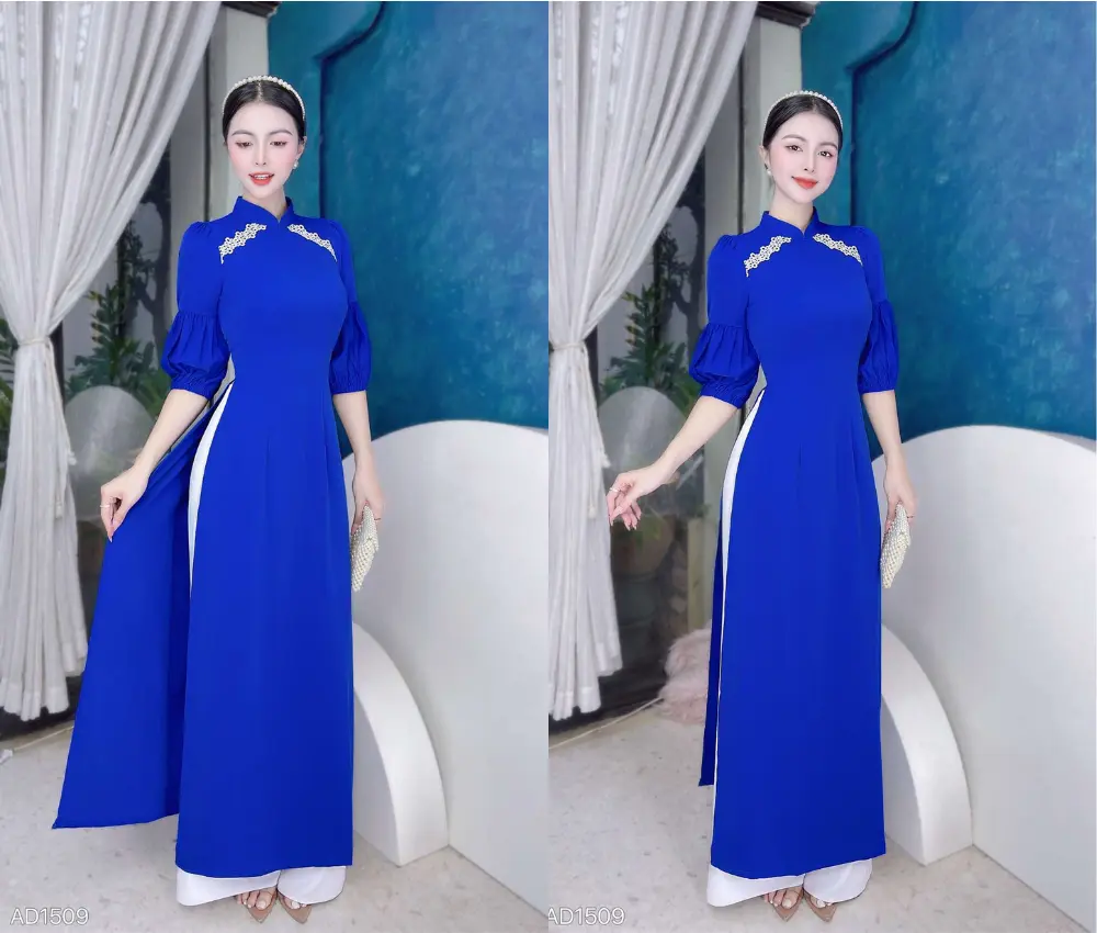 Áo dài giáo viên suông