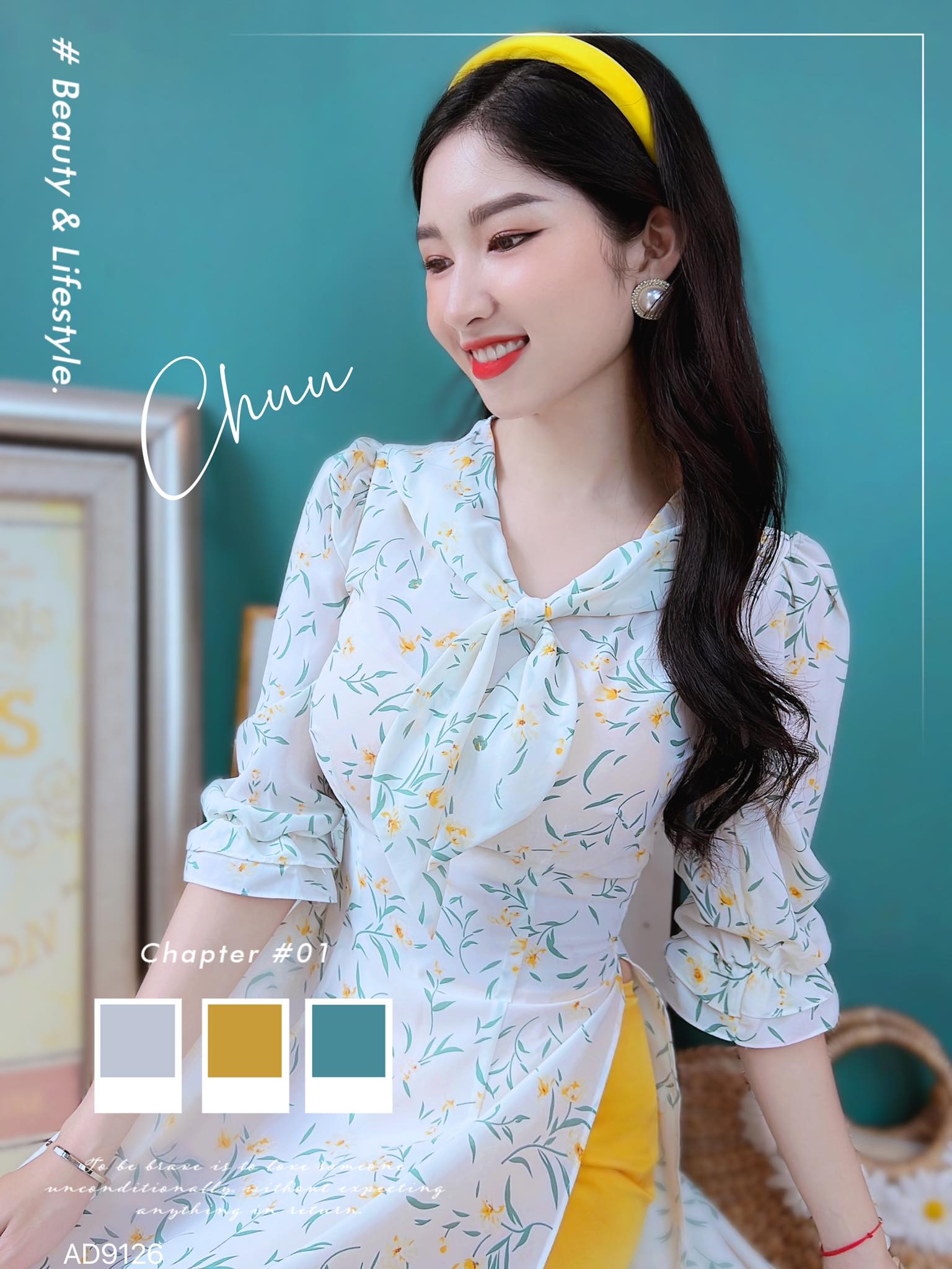 Áo Dài Cổ Khăn Quàng CHUU