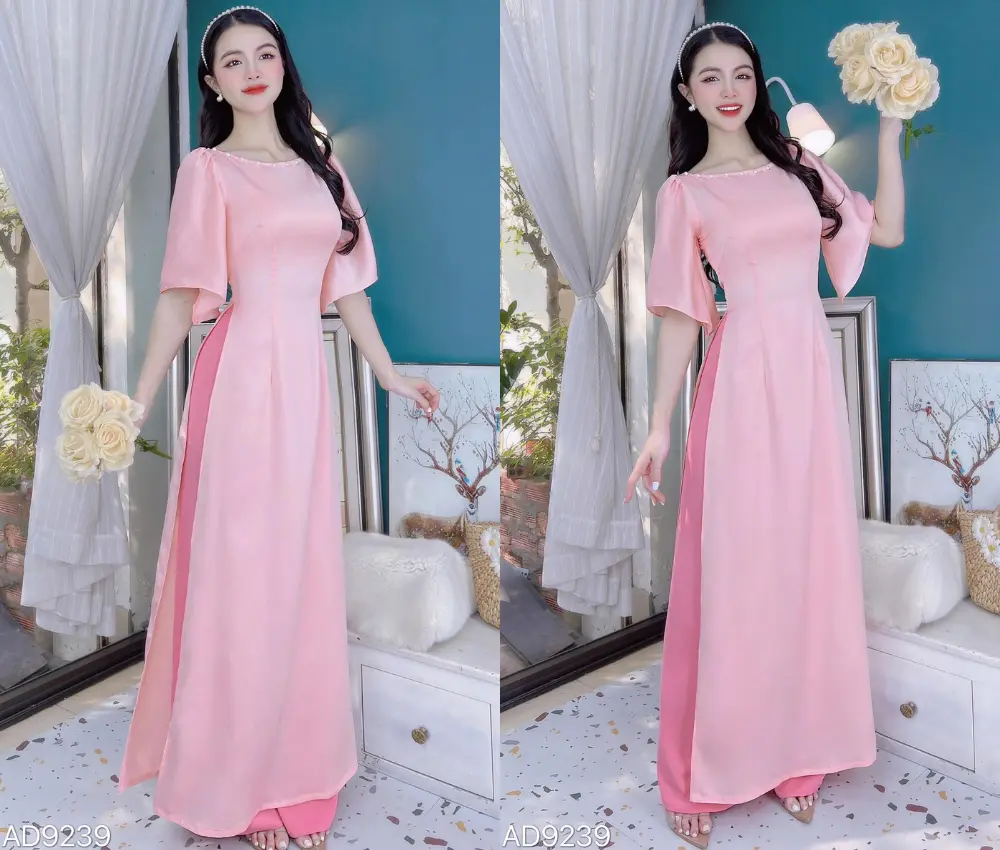 Áo dài tay bèo giáo viên