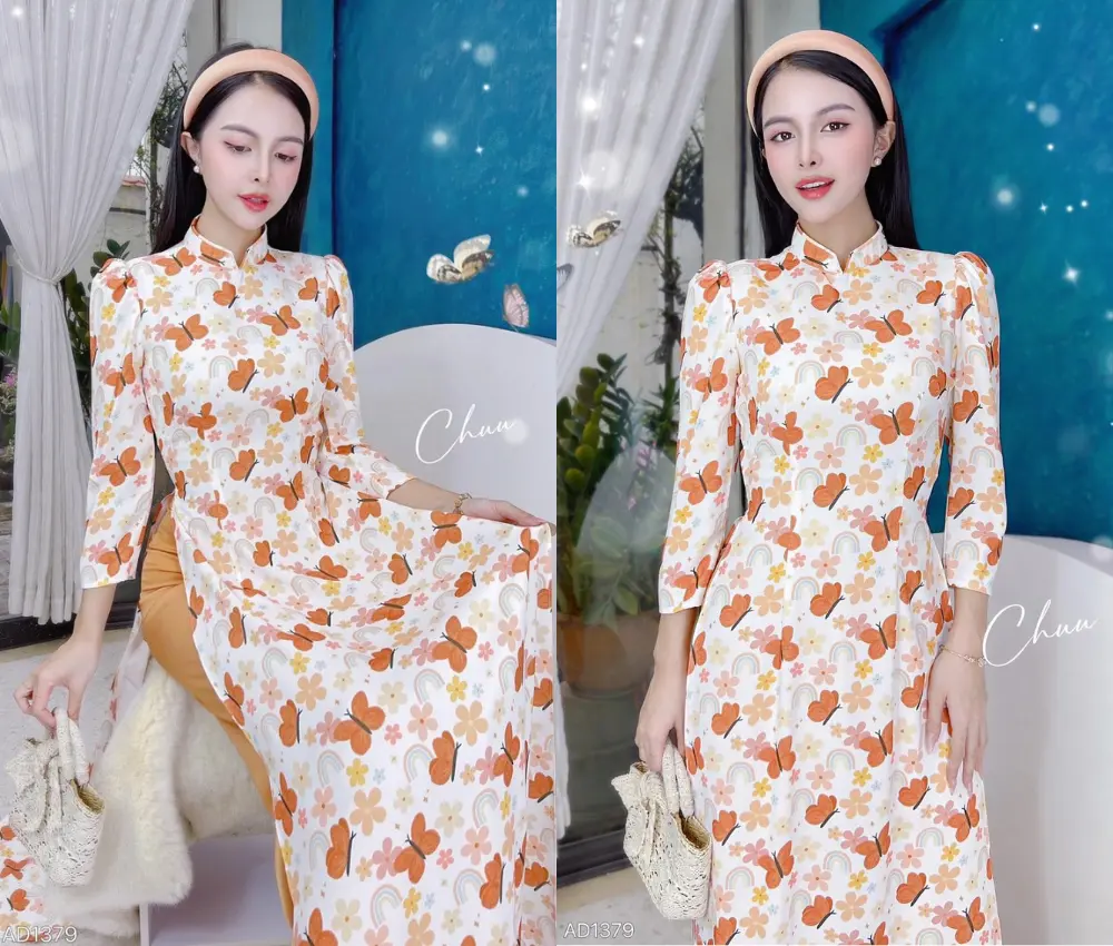 Áo dài tay bồng