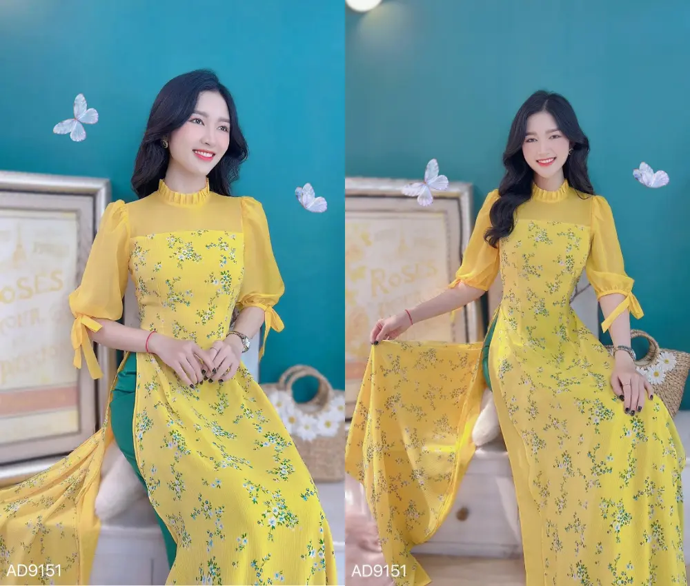 Áo dài tay bồng