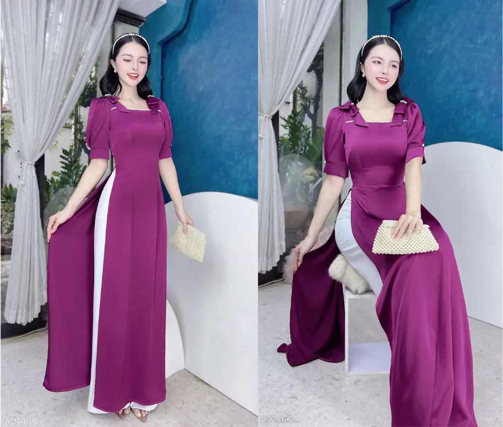 Áo dài tím huế