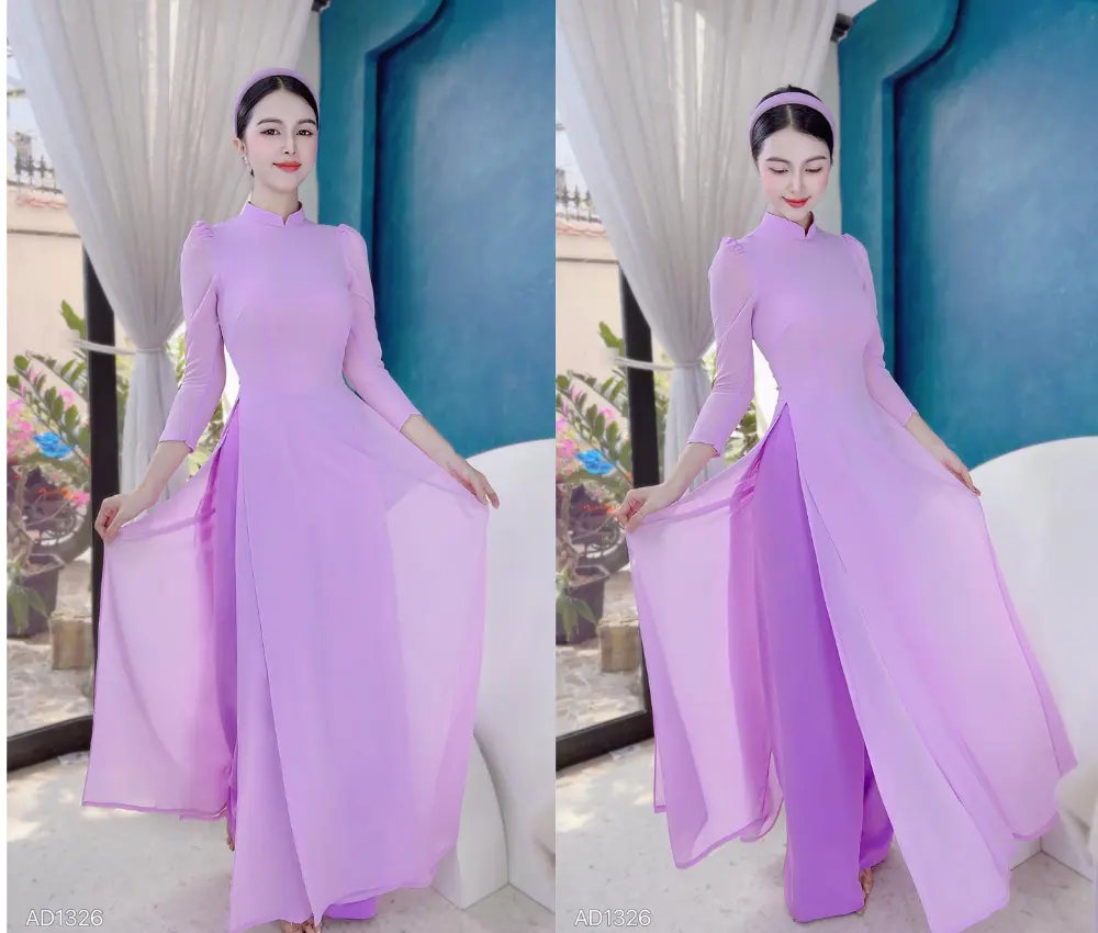 Áo dài tím huế