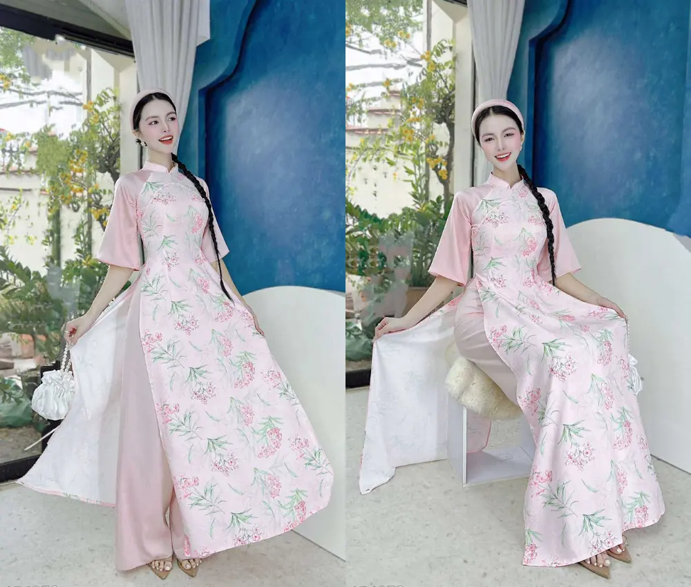 Áo dài cách tân tết 2025