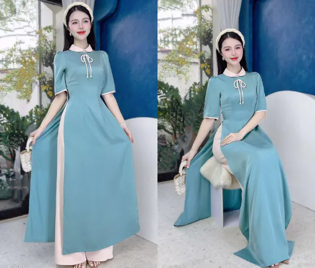 Cách phối áo dài với quần