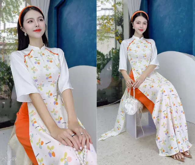 Cách phối áo dài với quần