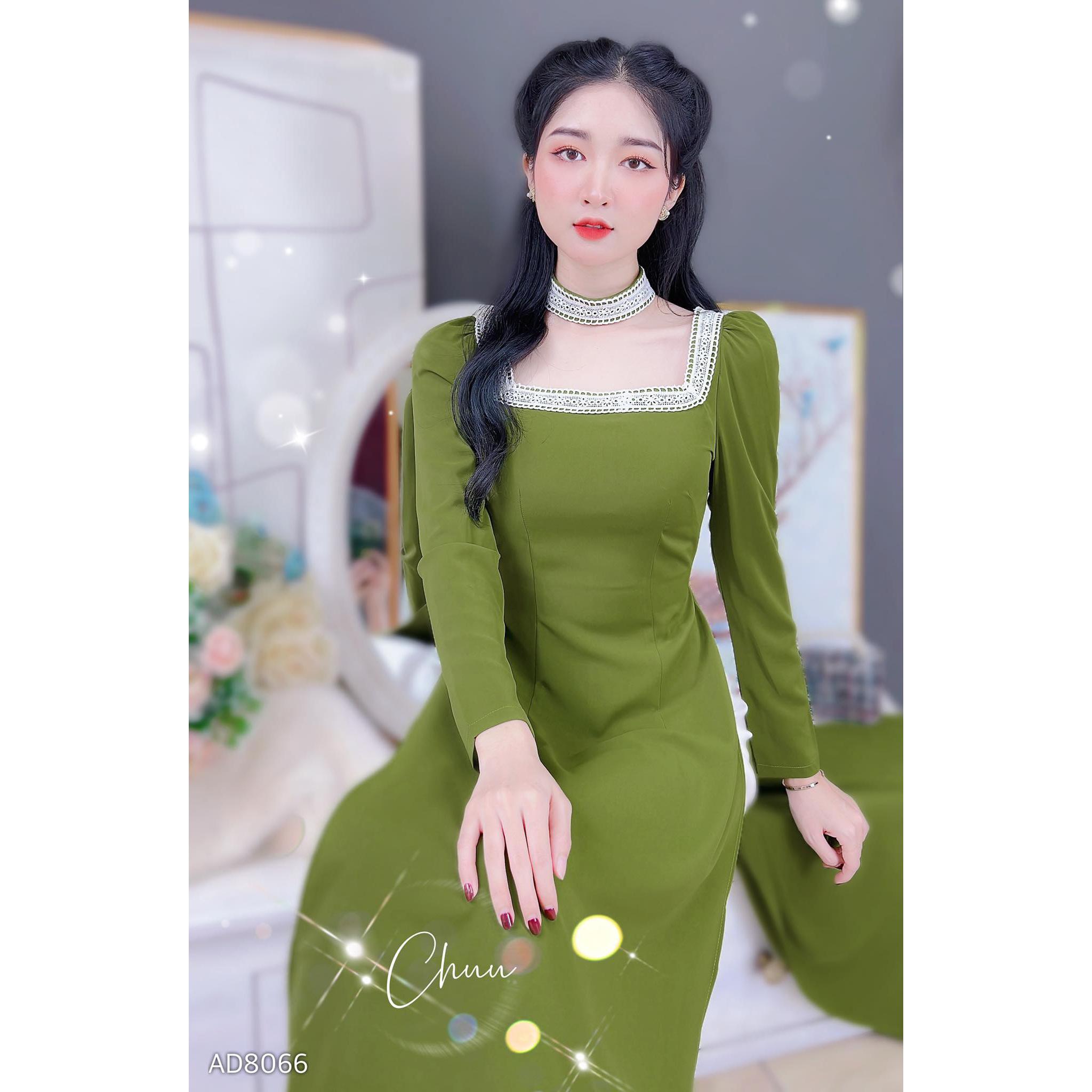 Áo Dài Ren Cổ Chooker AD8066 (áo lẻ)