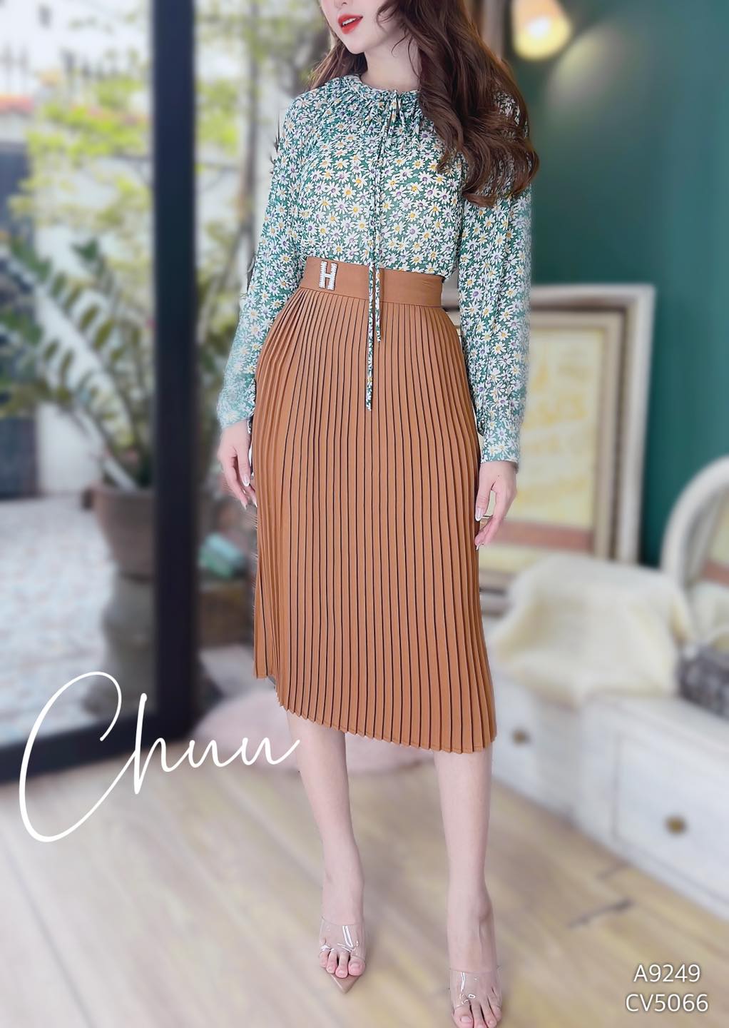 Chân váy ngắn công sở chữ H phong cách Hàn Quốc KRFASHION màu sắc tươi sáng