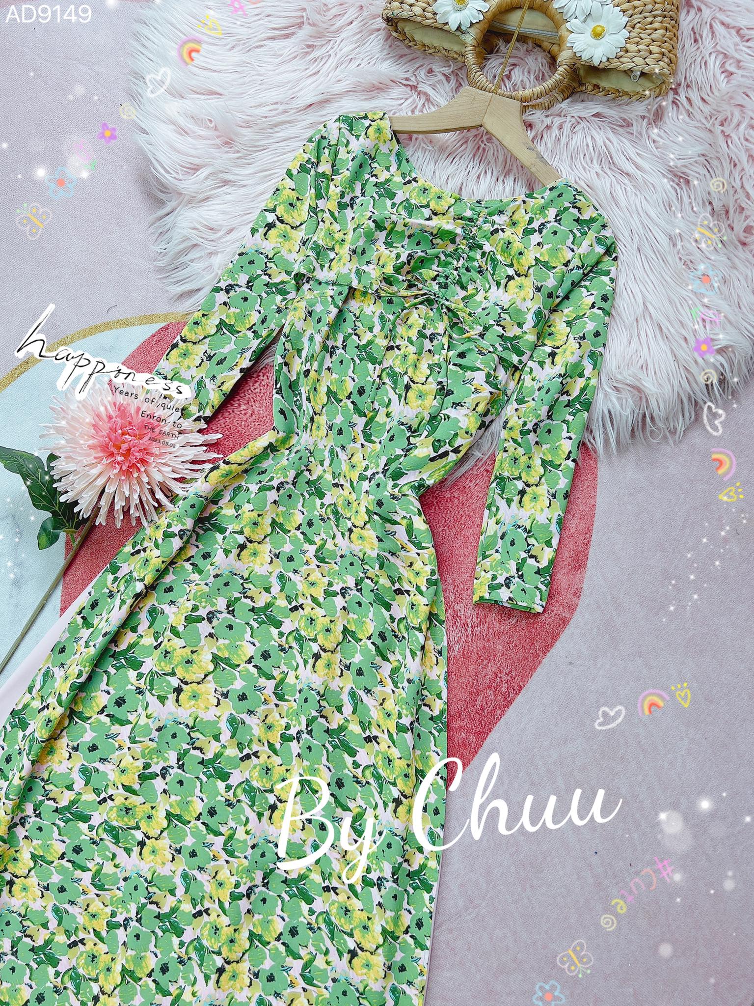 Áo Dài Nơ Dây Rút AD9149 (áo lẻ)