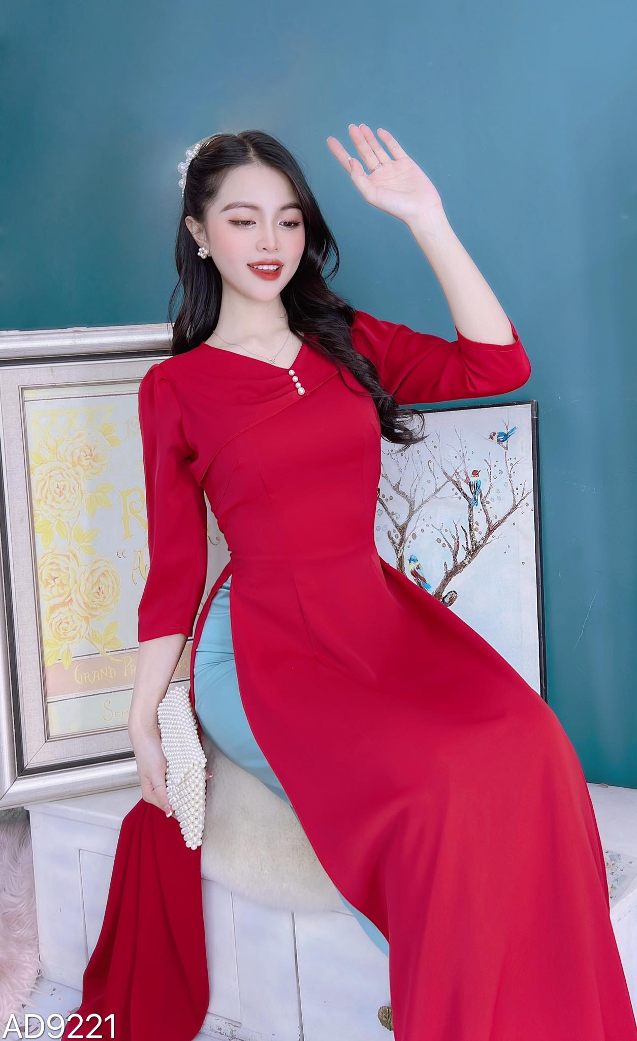 Đầm công sở vải linen