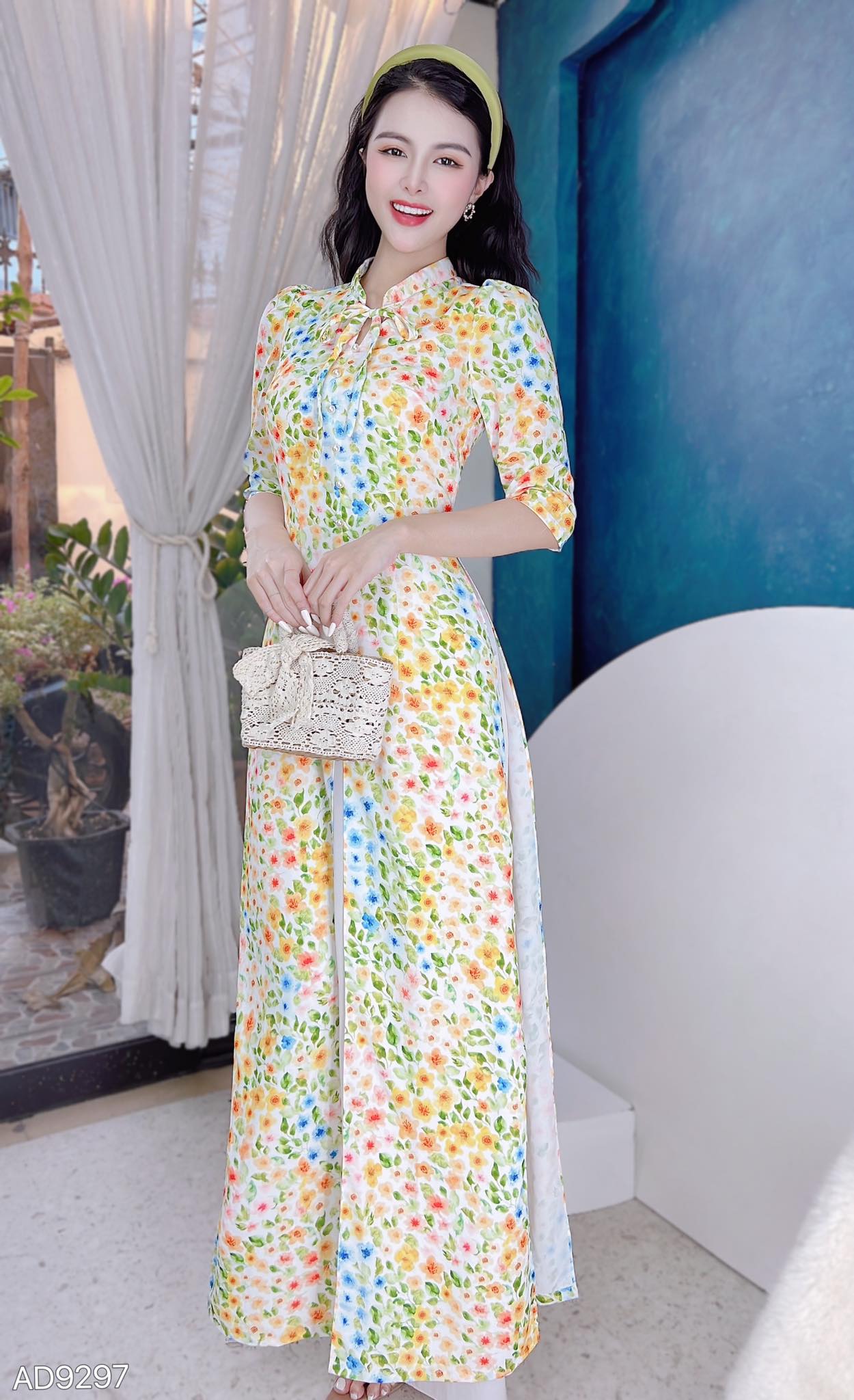 Áo Dài Tứ Thân 4T Liên Hoa AD9297 (áo lẻ)