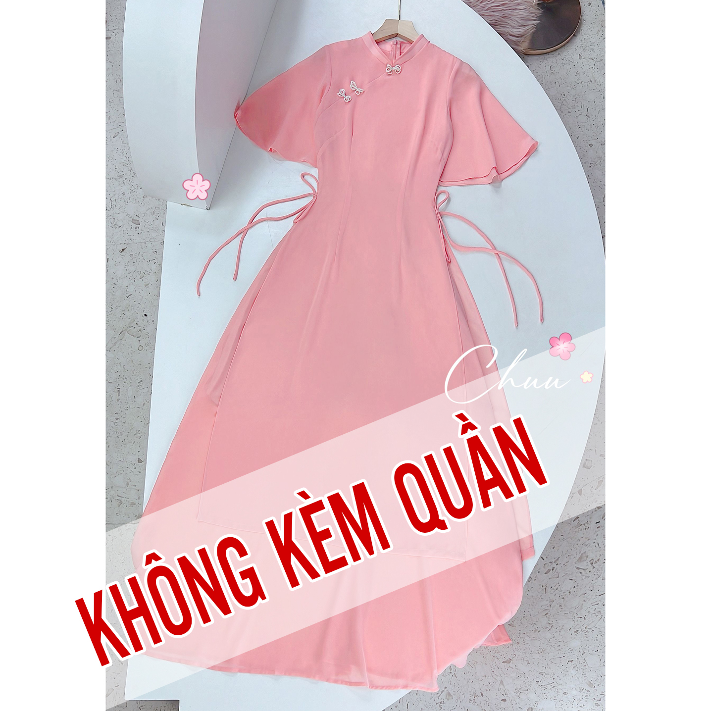 Váy nữ dáng xòe dạ tweed sát nách Chiffon ( chưa kèm áo ) - Tìm Voucher