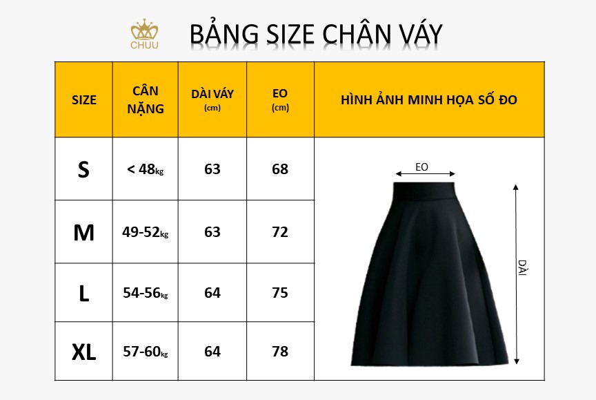 Shop Bán Chân Váy Bigsize Ở TPHCM | Nhiều Kiểu Chân váy