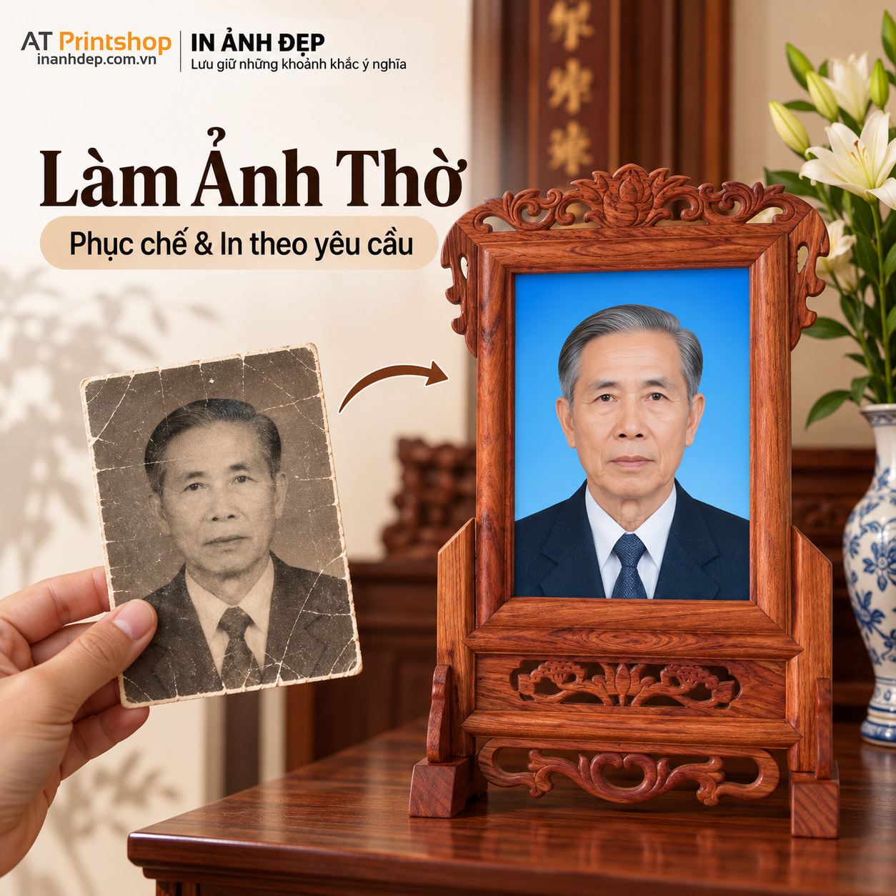 Làm Ảnh Thờ Theo Yêu Cầu – Phục Chế, Chỉnh Sửa & In Ảnh Thờ Tại Hà Nội