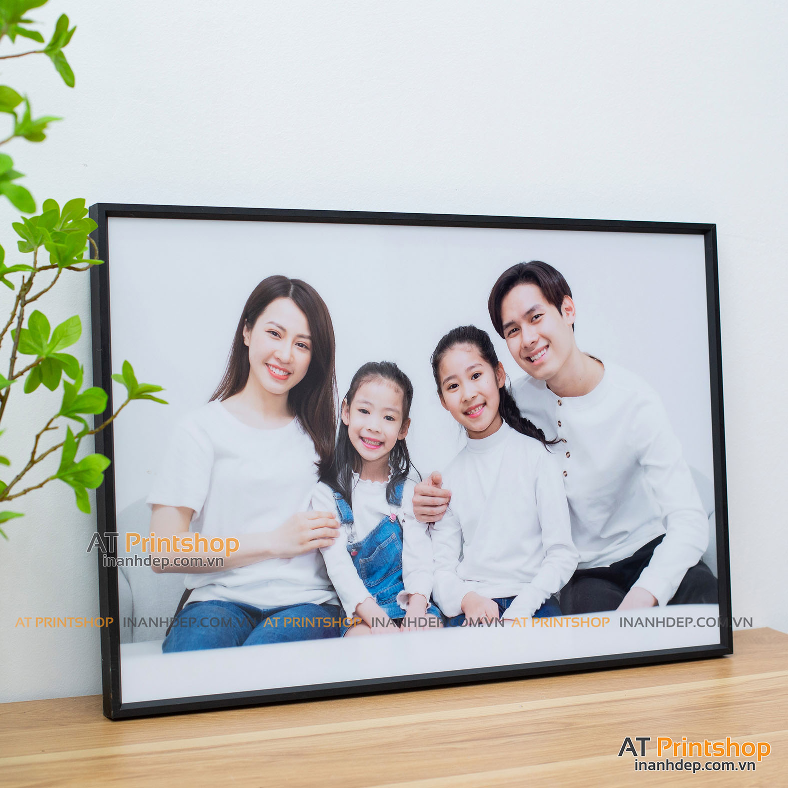 Ảnh Tráng Gương Khung Hợp Kim Treo Tường – In Ảnh Gia Đình, Ảnh Cưới Theo Yêu Cầu