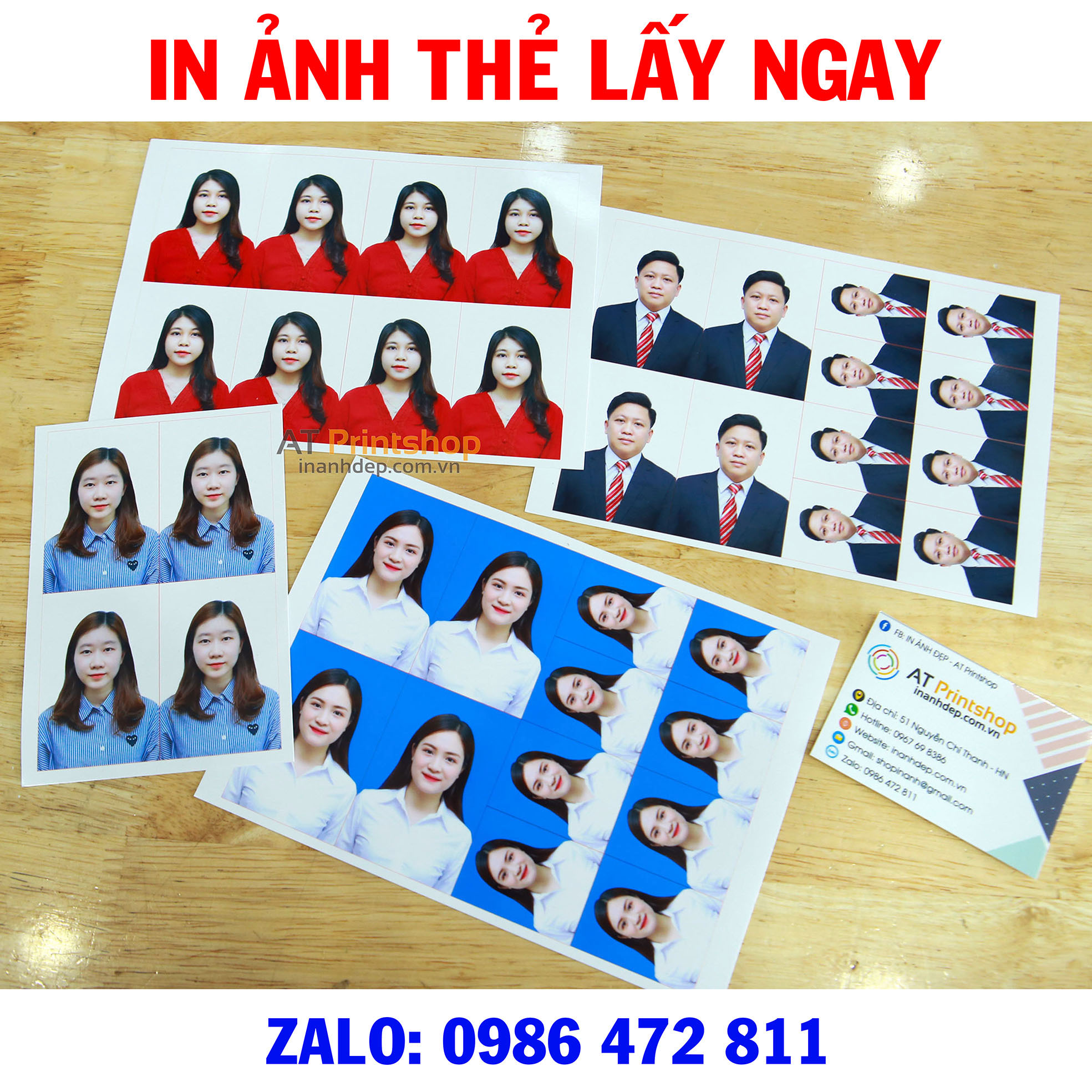 In Ảnh Thẻ Lấy Ngay sau 5 phút