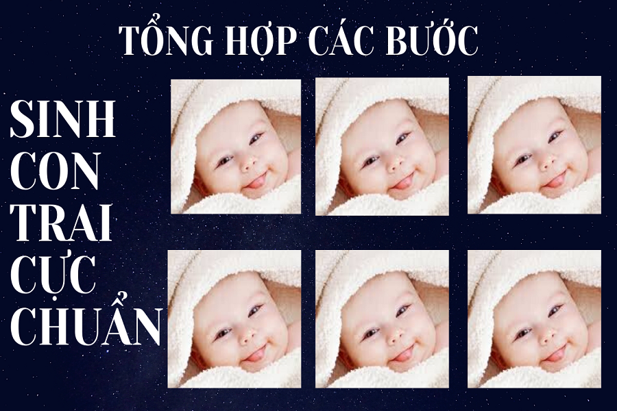 TỔNG HỢP CÁC BƯỚC SINH CON TRAI THEO Ý MUỐN CỰC CHUẨN