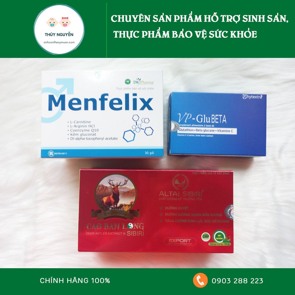  BỘ 3 TĂNG CHẤT LƯỢNG TINH TRÙNG DÀNH CHO NAM 