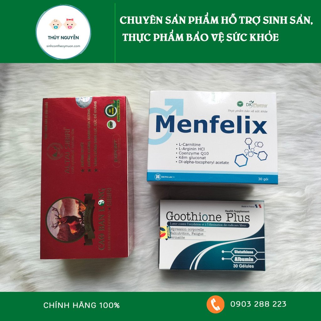 BỘ 3 TĂNG CHẤT LƯỢNG TINH TRÙNG HOÀN HẢO DÀNH CHO NAM 