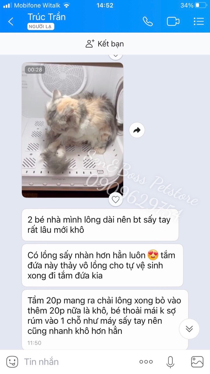 Feedback lồng sấy Homerun