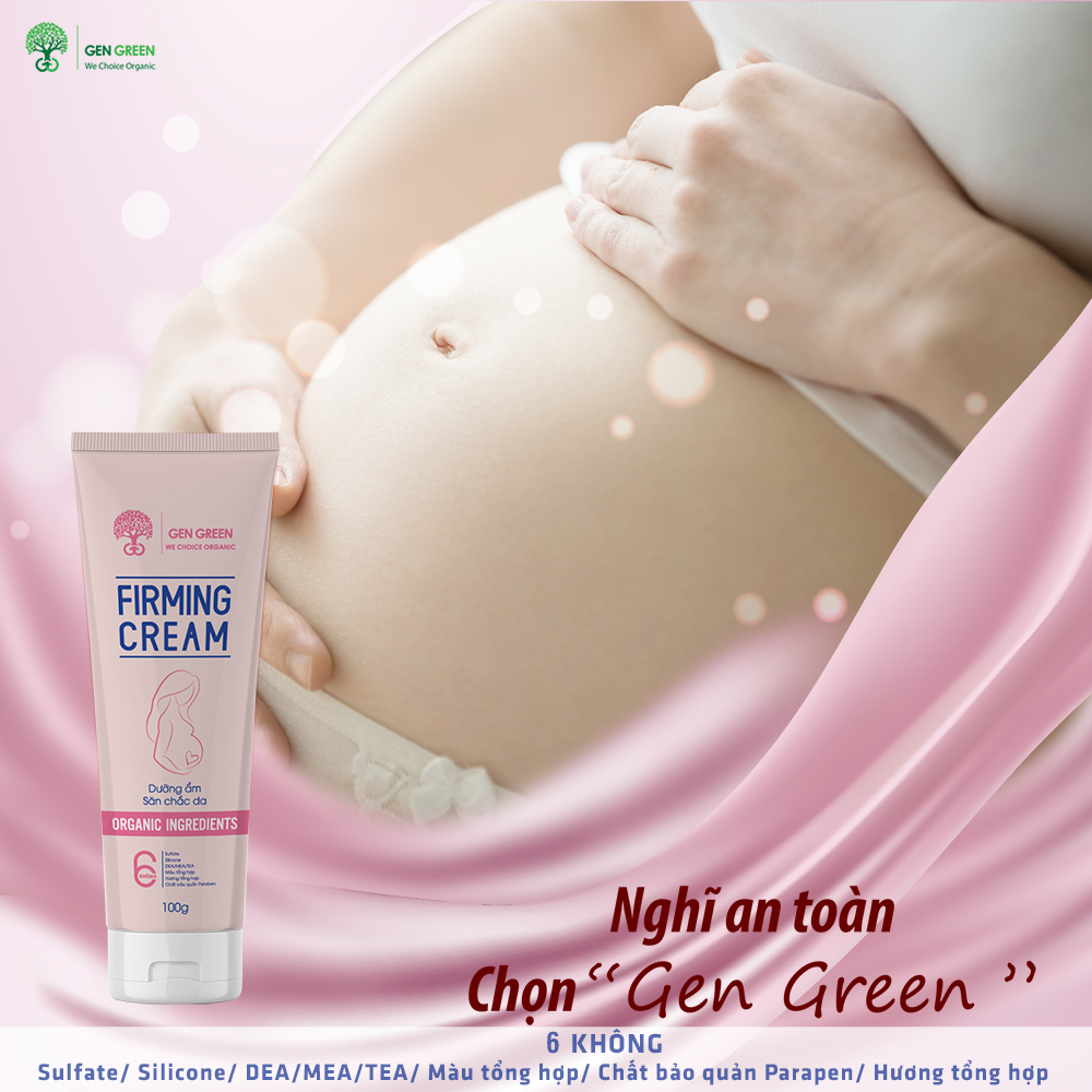 Gel bôi bụng hữu cơ Gengreen dành cho mẹ bầu Firming Cream