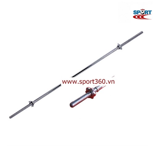 Đòn tạ dài 1m5 đặc mạ Inox