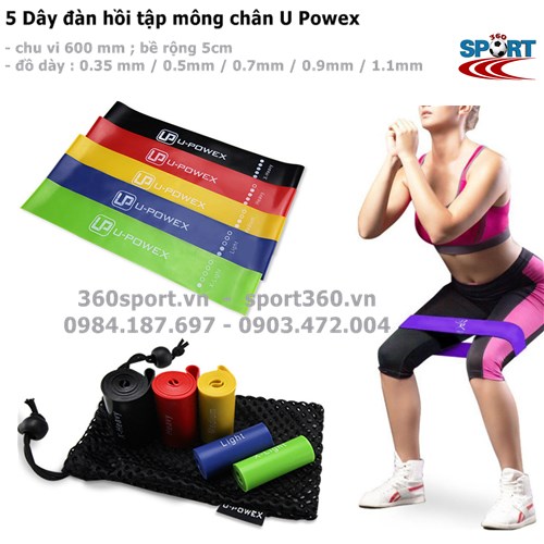 dây tập mông U Powex