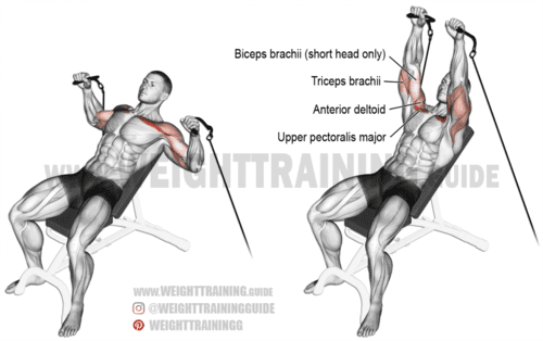 incline cable bench press