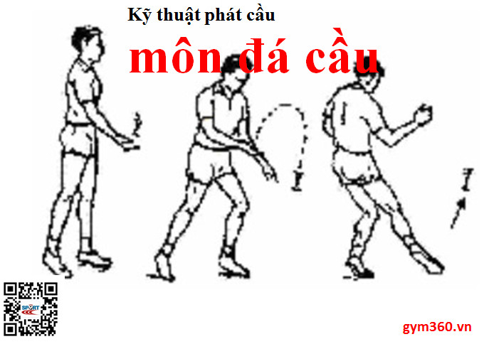 Nhấn vào ảnh để phóng to Kỹ thuật phát cầu trong đá cầu