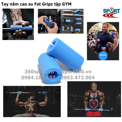 Ống cao su lót đòn tạ Fat Gripz tập GYM