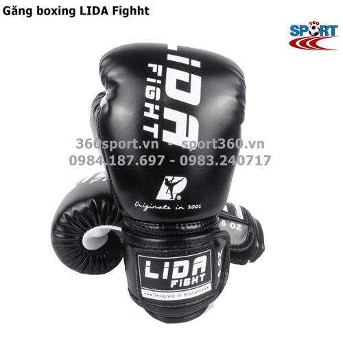 Găng tay boxing LIDA Fighht màu đen