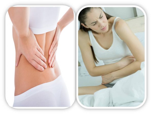 Đau bụng và đau lưng là dấu hiệu của viêm phụ khoa