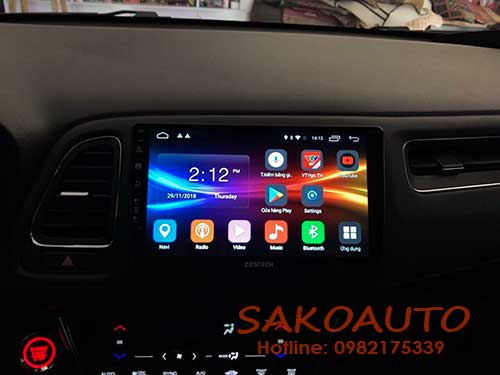 Màn hình android honda hrv, dvd honda hr-v