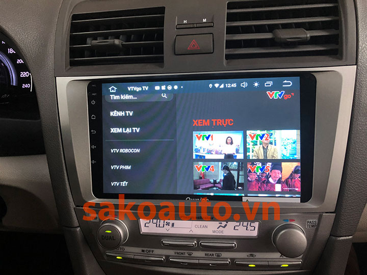 màn hình android xe camry 2011