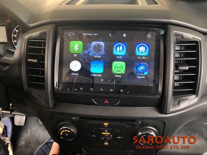 màn hình cho xe ford ranger 2019