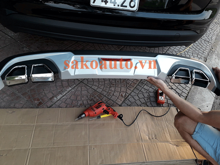 ốp cản sau tucson 2019