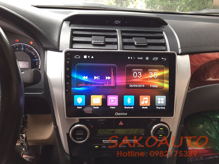 màn hình android xe camry 2015