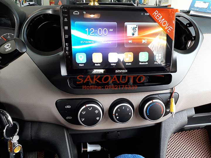 màn hình android xe hyundai i10