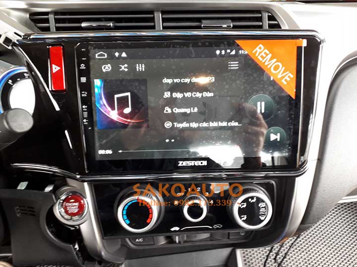 lắp màn hình android xe honda city 2019