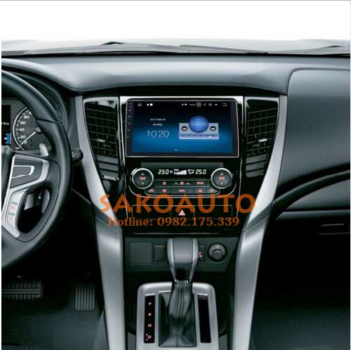 lắp màn hình cho xe mitsubishi pajero sport 2019
