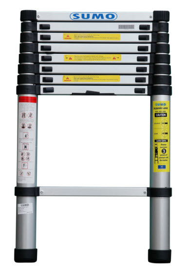 Thang nhôm rút đơn 2.6m SUMO ADT308B đáp ứng được nhu cầu của bạn cả về mẫu mã, chức năng, chất lượng sản phẩm mà giá cả lại tốt hơn với giá thị trường. Thang phù hợp với nhiều đối tượng, rất thích hợp cho những thợ điện, viễn thông, do tính chất công việc phải di chuyển nhiều và đi xa.