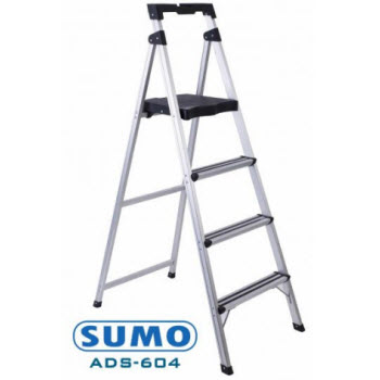 Thang nhôm ghế 4 bậc Sumo ADS-604 đáp ứng được nhu cầu của bạn cả về mẫu mã, chức năng, chất lượng sản phẩm mà giá cả lại tốt hơn với giá thị trường. Thang phù hợp với phụ nữ và người lớn tuổi.